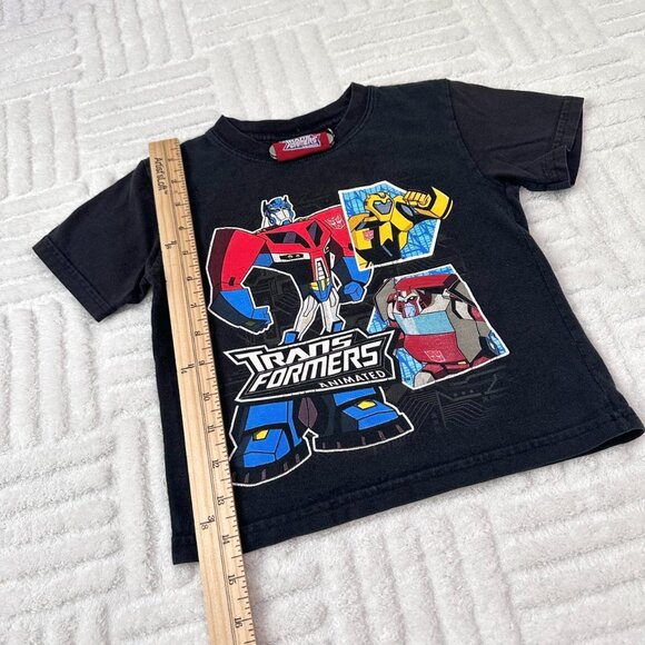 Vintage Kids Transformers tShirt Big Print Graphic Tee Shirt - Picture 3 of 5